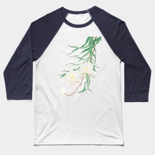 white epiphyllum watercolor Baseball T-Shirt